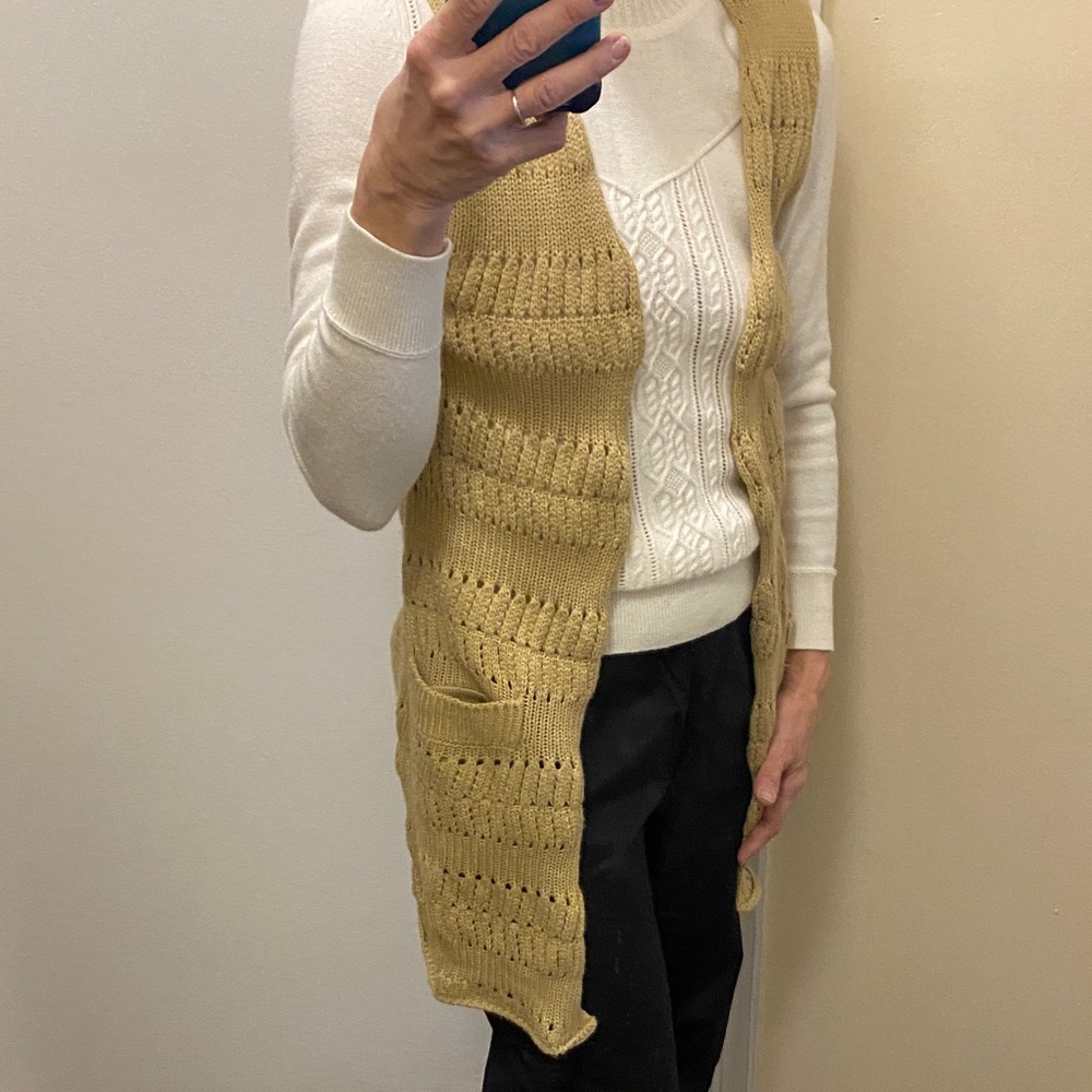 FANG Beige Knit Top